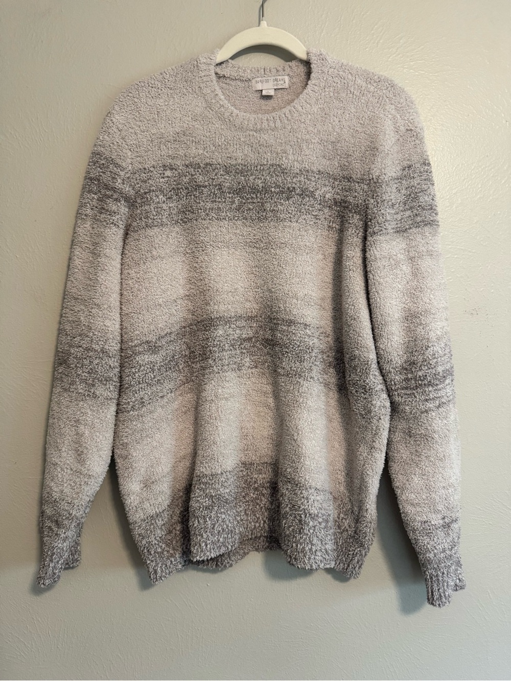 Barefoot Dreams Men’s CozyChic Ombré Fleece Pullover Sweater